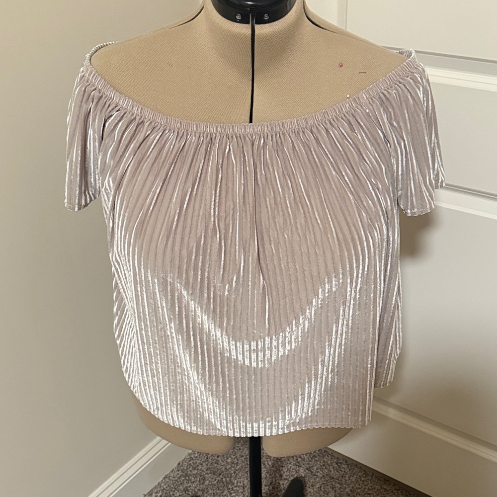 Forever 21 Shimmering Off-Shoulder Blouse